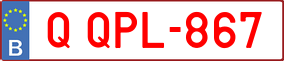 Trailer License Plate